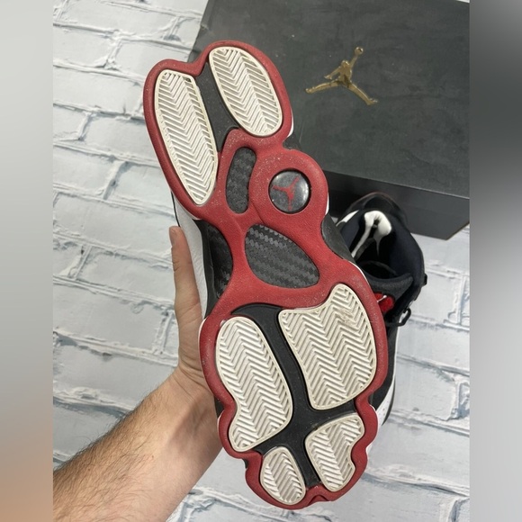 Air Jordan 6 Rings Basketball White Black Gym Red 322992-012 Size 11.5 W Box - Picture 9 of 13